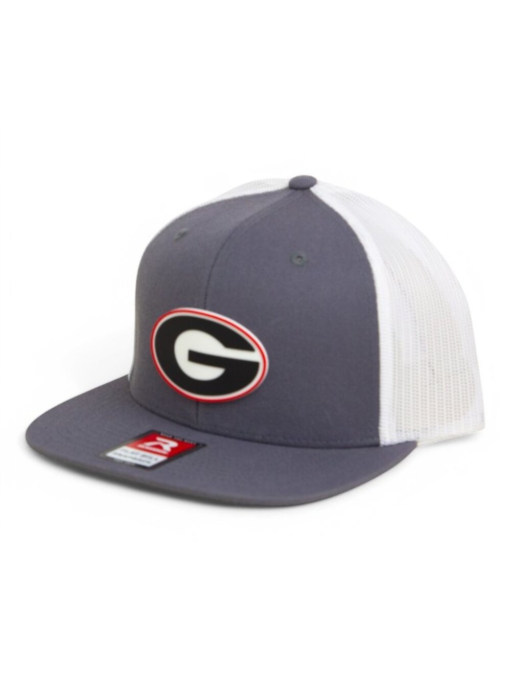 Georgia Bulldogs Power G 3D Wool Blend Flat Bill Hat- Charcoal/ White